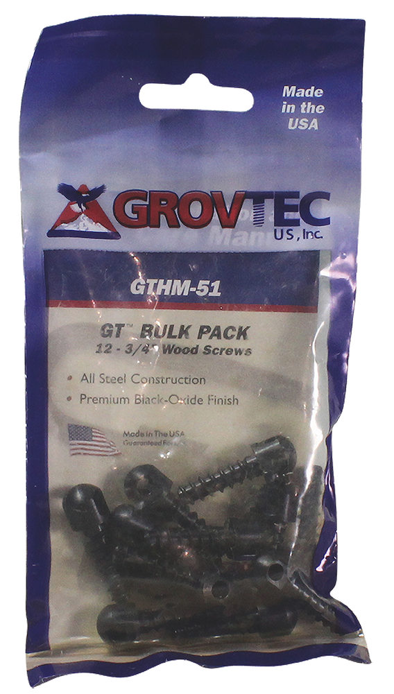 Grovtec Us Inc Wood Screw, Grov Gthm51  3/4in Wood Screws      12
