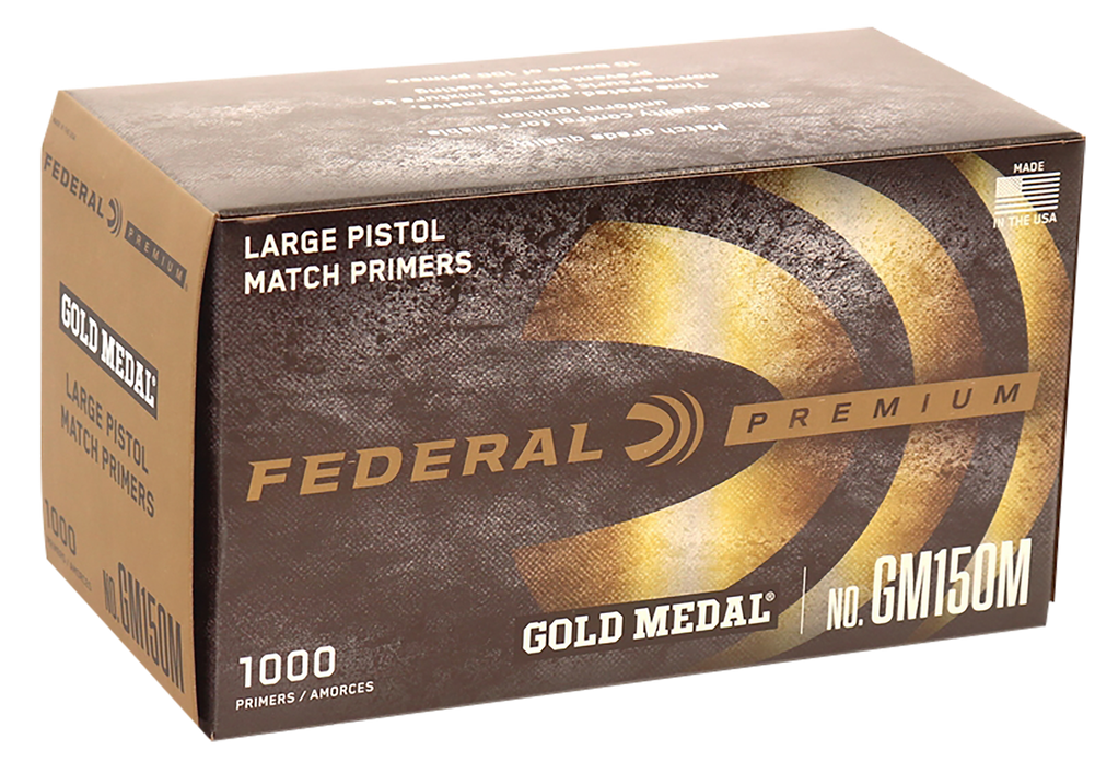 Federal GM150M Gold Medal Premium Large Pistol Multi Caliber Handgun 1000 Per Box