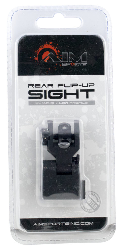 Aim Sports Ar Low Profile Rear Flip Up Sight, Aimsports Mt201     Low Sgts Rear