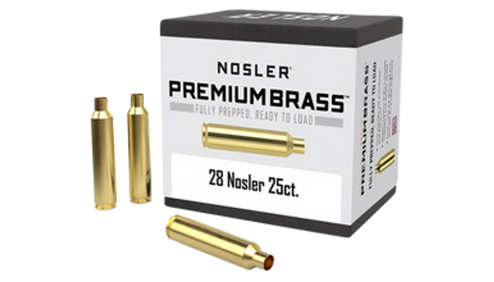 Nosler Premium Brass, Nos 10150 Custom Brass 28 Nosler    25