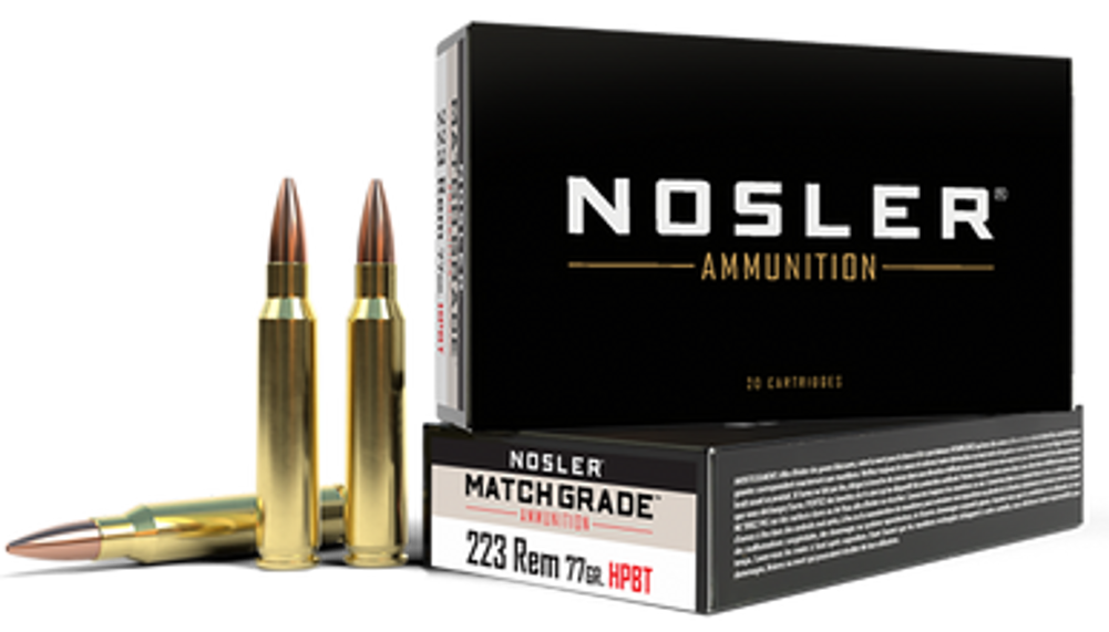 Nosler Match Grade, Nos 60011 Cc 223    Match  77 Hp             20/20