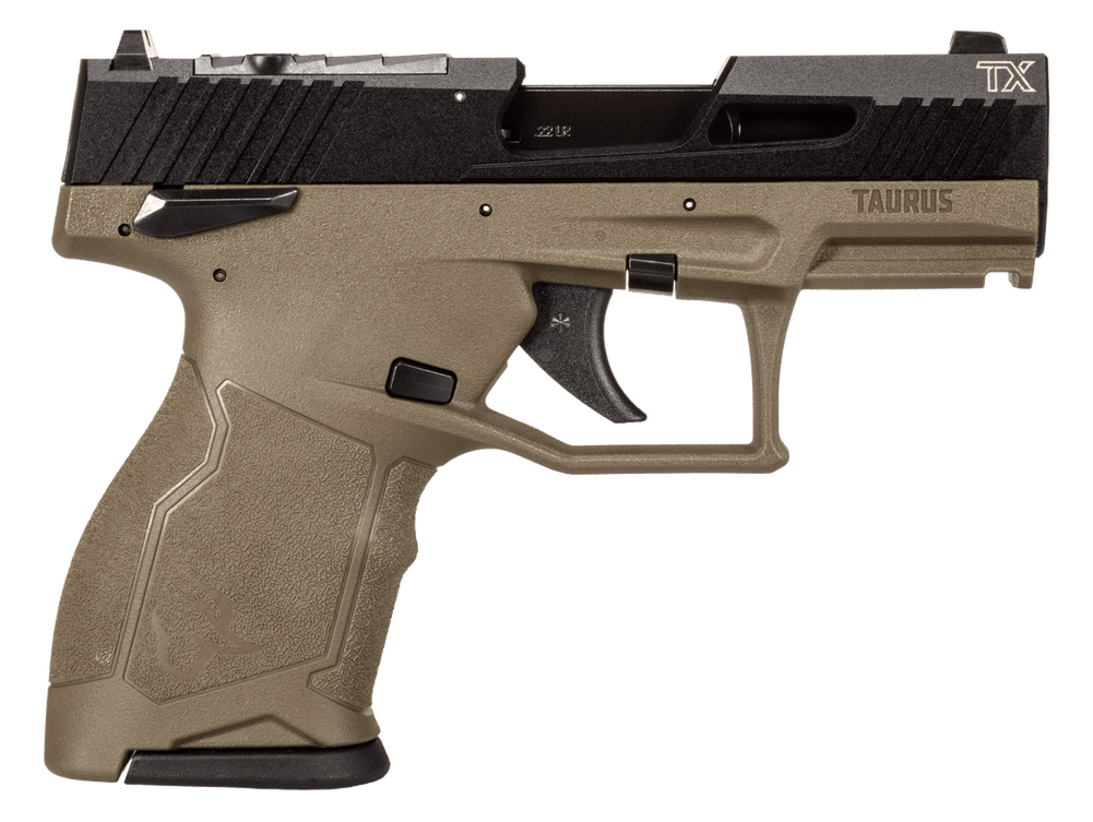 Taurus Tx22c 22lr Bk/odg 3.5" 10+1 Ts
