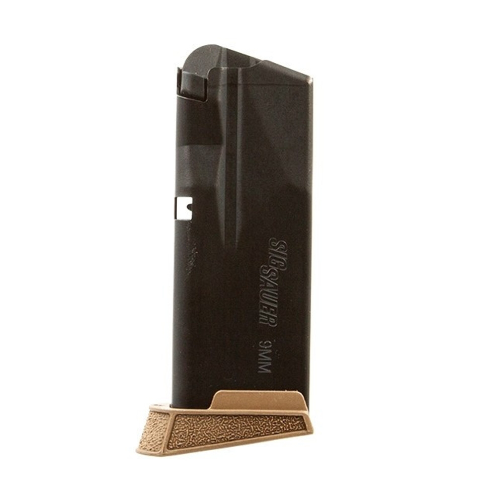 SIG SAUER P365 MICRO COMPACT 10RD 9MM COYOTE BROWN MAGAZINE WITH FINGER EXTENSION