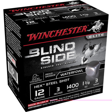 Win Blind Side Hex 12ga 3" #3 25/250