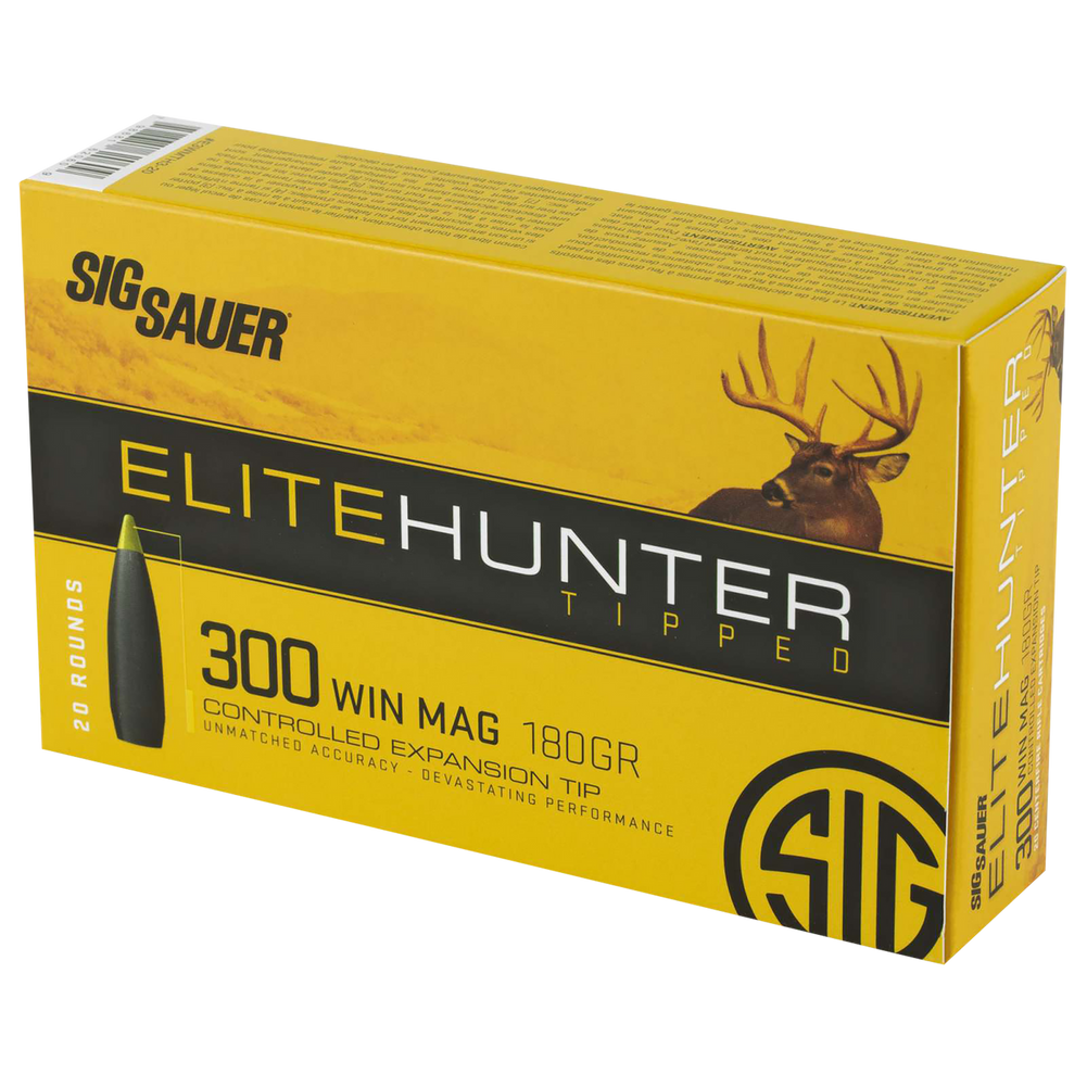 Sig Sauer Elite Hunting, Sig E3wmab18020    Elite Hunt  300wm 180 Gr  20/10