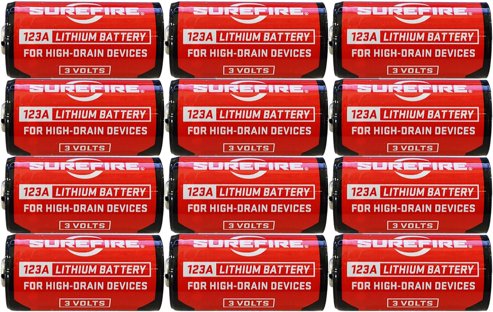 Surefire Cr123a, Sf Sf12a-bb Cs Sf123a Batteries 12 Clamshell