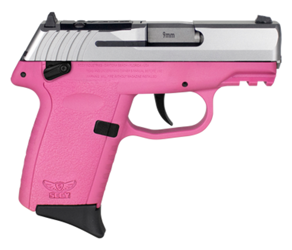 SCCY Industries CPX1TTPKRDRG3 CPX-1 Gen3 RDR 9mm Luger 10+1 3.10" Pink Polymer w/ Picatinny Rail Serrated SS Slide Pink Polymer Grip