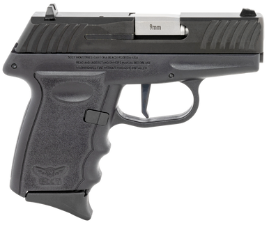 SCCY Industries DVG1CBBKRDR DVG-1  Sub-Compact 9mm Luger 10+1 3.10" Black Quadlock Barrel/Black Nitride Serrated Slide/Black Polymer Frame/Black Finger Grooved Polymer Grips Right Hand