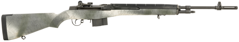 Springfield Armory MA9112 M1A Standard Issue Sports South Exclusive 308 Win/7.62x51mm 10+1/15+1 22" Black Cerakote Steel Barrel & Picatinny Rail Steel Receiver, Fixed GB Black Speckled Synthetic Stock