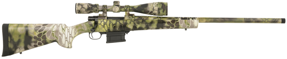 Howa HKF72502KAC M1500  6.5 Creedmoor 5+1 24" Heavy Barrel, Full Dip Kryptek Altitude, Synthetic Stock, Nikko Stirling GamePro 4-16x44mm, Bipod Included