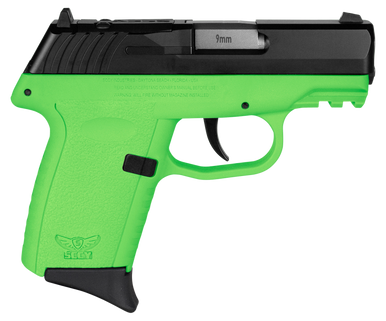 SCCY Industries CPX2CBLGRDRG3 CPX-2 Gen3 RD 9mm Luger 10+1 3.10" Lime Green Polymer w/Picatinny Rail Serrated Black Nitride SS Slide Lime Green Polymer Grip