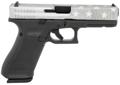 Glock PA225S204BWFS G22 Gen5 40 S&W 4.49" Glock Marksman Barrel 15+1, Black Frame, Gray Battle Worn Flag Cerakote Slide, Modular Backstrap, Ambidextrous Mag. Catch & Slide Stop, Safe Action Trigger