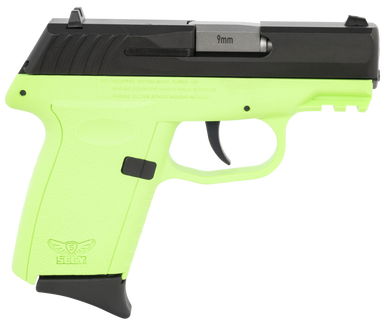 SCCY CPX-2CBLGG3          9MM 3.1  10R NS BLK/LIME