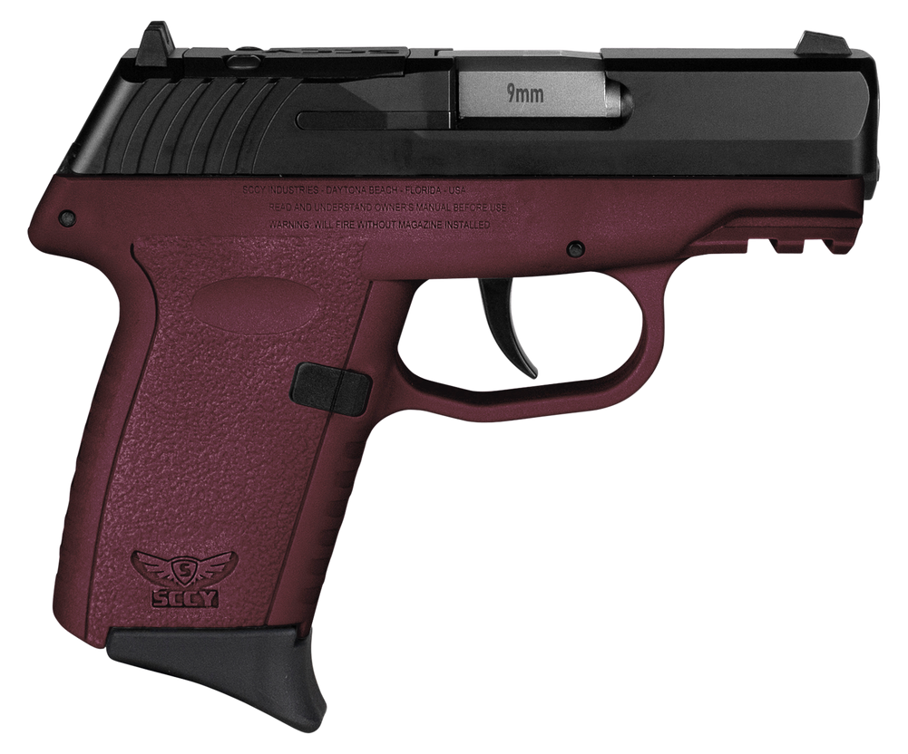 SCCY Industries CPX2CBCRRDRG3 CPX-2 Gen3 RD 9mm Luger 10+1 3.10" Crimson Red Polymer w/Picatinny Rail Serrated Black Nitride SS Slide Crimson Red Polymer Grip