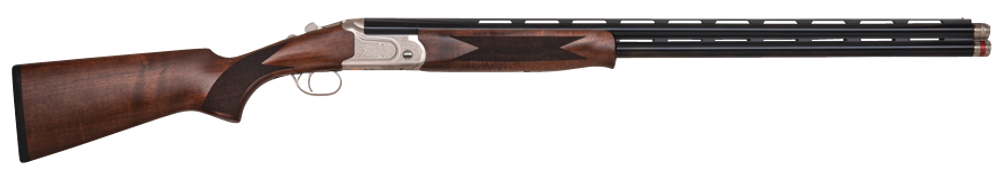 Mossberg 75482 Gold Reserve  Over/Under 20 Gauge 3" 2rd 30" Polished Blued Barrel, Scroll Engraved Polished Silver Rec w/Gold Inlays, Grade A Black Walnut Furniture, Brass Bead Front