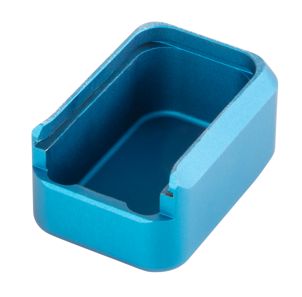 Walther Arms Magazine Extension, Wal 2835274    Ppd/ppq +2 Alum Mag Extension Blue