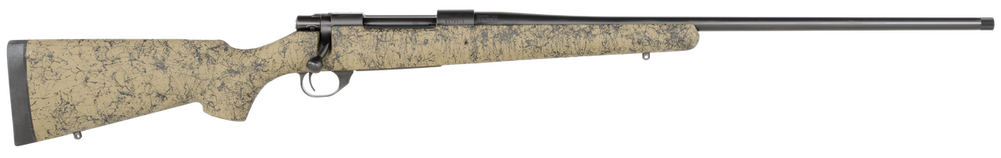 Howa HHS43533 M1500 HS Precision 300 PRC 3+1 24" Threaded Barrel, Black Steel Receiver, Green w/Black Webbing HS Precision Synthetic Stock