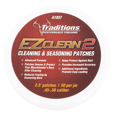 Traditions Ez Clean 2, Trad A1937    Ez Clean2 Cln Patches .45-.58c
