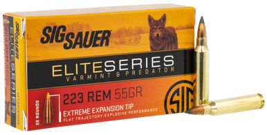 Sig Sauer Elite Hunting, Sig E223v220       Elite H V&p 223   55 Gr   20/10