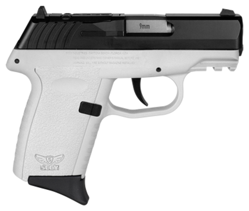 SCCY Industries CPX2CBWTRDRG3 CPX-2 Gen3 RD 9mm Luger 10+1 3.10" White Polymer w/Picatinny Rail Serrated Black Nitride SS Slide White Polymer Grip