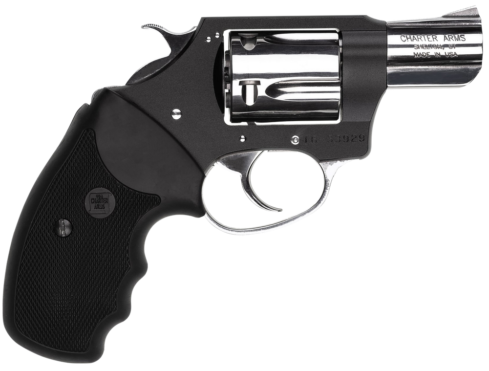 Charter Arms 53871 Undercover Lite 38 Special 5rd 2" High Polished Barrel & Cylinder, Black Aluminum Frame, Black Rubber Grip, Exposed Hammer