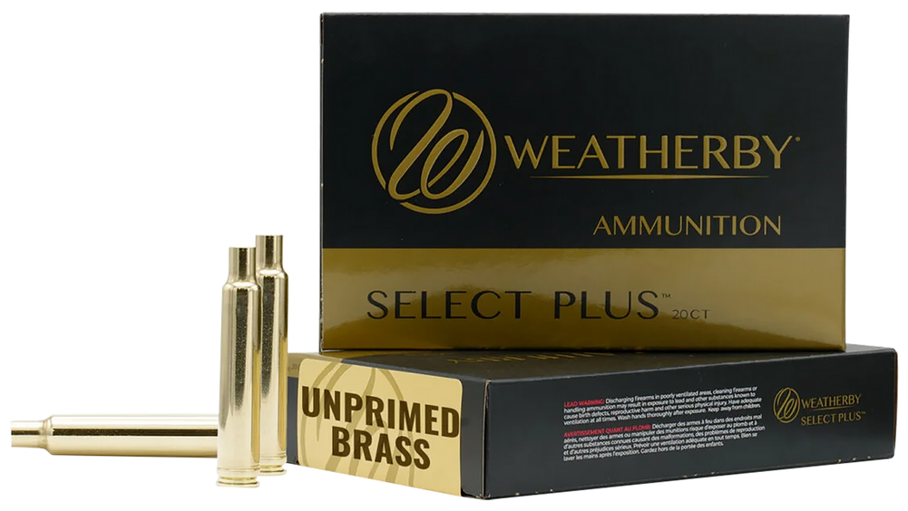 Weatherby Unprimed Cases, Wthby Brass653    Up Brass 6.5-300 Wby       20