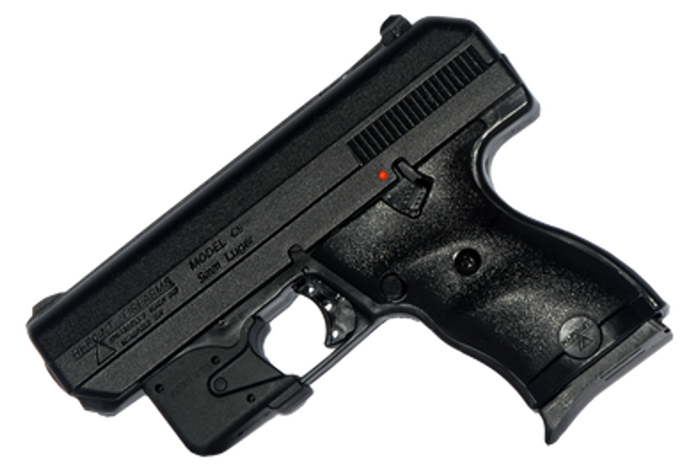 Hi-Point 916LLTGM C9  9mm Luger 8+1 3.50" Black Steel Barrel, Black Powder Coated Serrated Steel Slide, Black Polymer Frame Black Polymer Grip, LaserLyte Laser