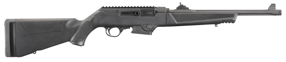 Ruger 19100 PC Carbine  9mm Luger 17+1 16.12" Threaded/Fluted Barrel, Type III Hard Coat Anodized Aluminum Alloy Receiver, Synthetic Stock, Optics Ready - 56184