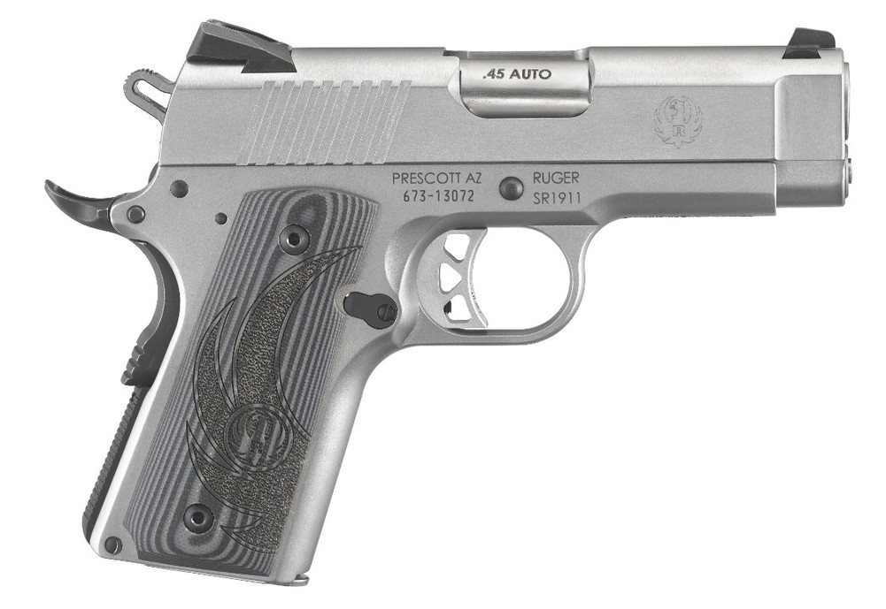 Ruger Sr1911 Os 45acp Ss/g10 3.6" Fs