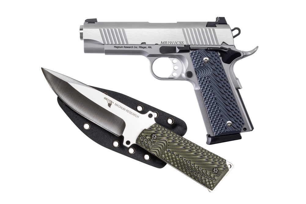 De 1911 45acp 4.33" 8rd Ss Fs W/knfe