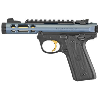 Ruger Mark IV‚Ñ¢ : 22/45‚Ñ¢ Lite 22 LR Gr/gld 4.4"