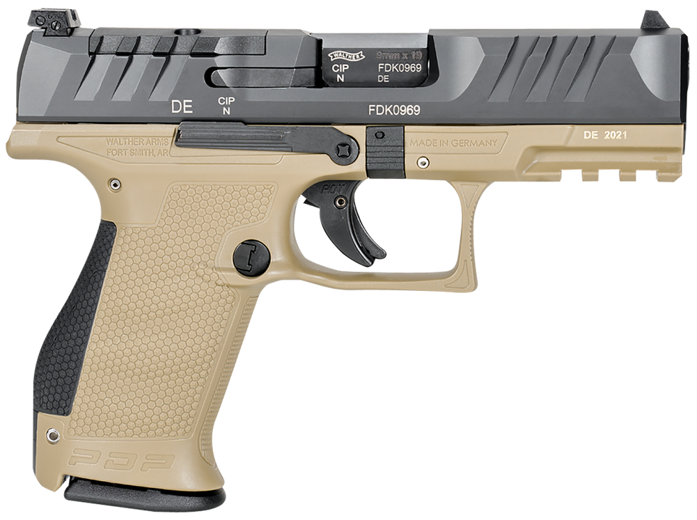 Walther Arms Pdp 9mm Compact 4" Blk/grn Or