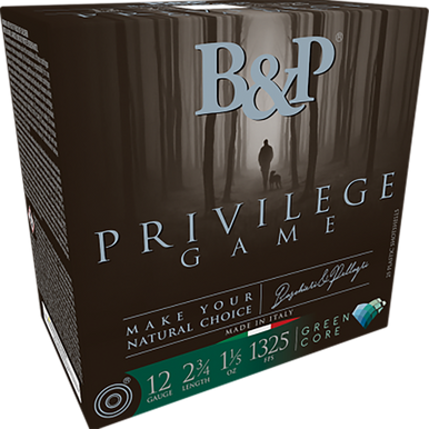 B&p Ammunition Privilege Game, B&p 12b15pg7  Privilege Game 12g 1 1/5 Oz Gc 25/10