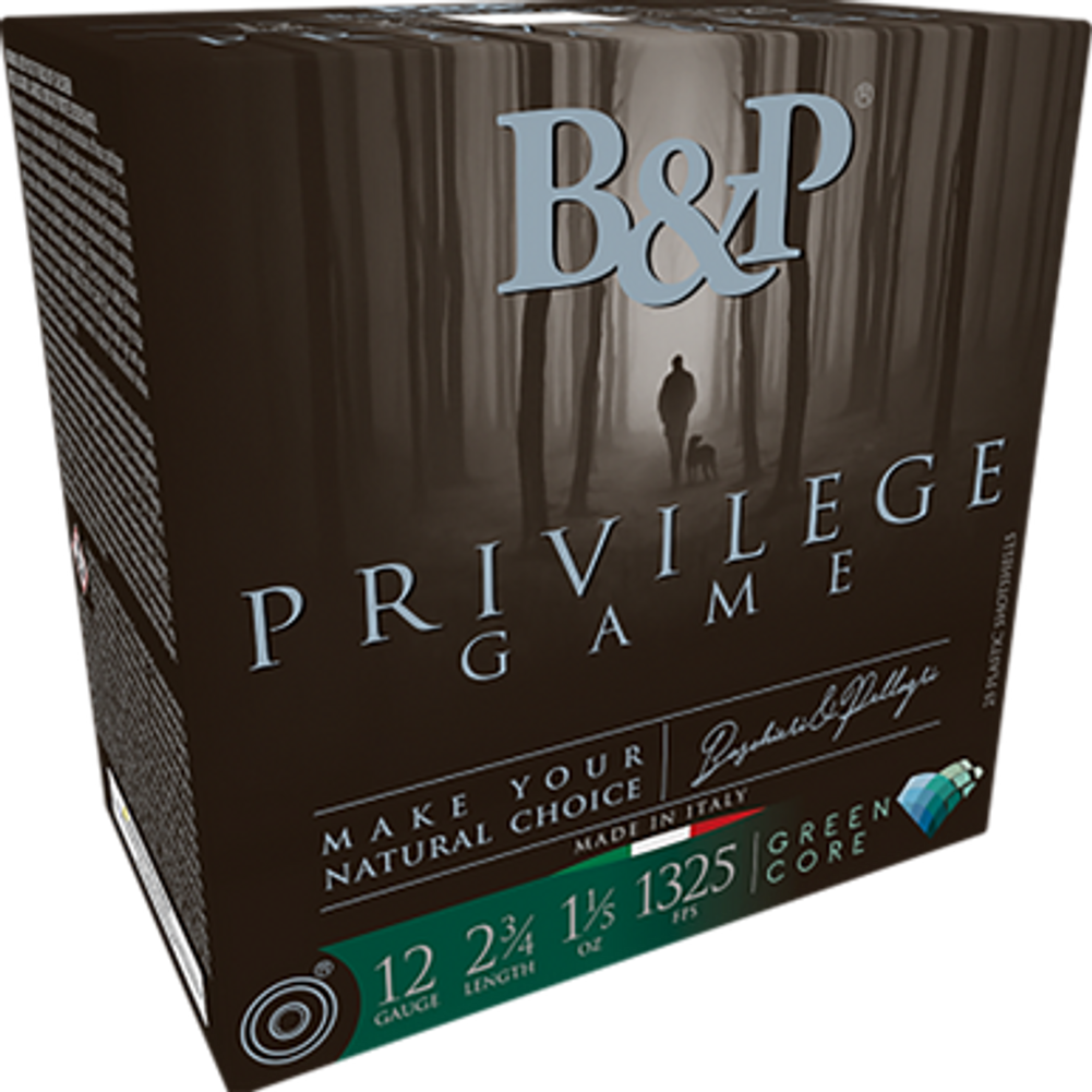 B&p Ammunition Privilege Game, B&p 12b15pg6  Privilege Game 12g 1 1/5 Oz Gc 25/10