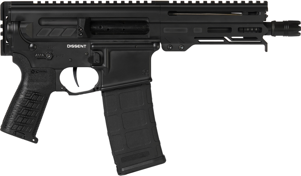 CMMG 30A0E33-AB Dissent  300 Blackout 30+1 6.50", Black Cerakote Rec, OEM Grip, Picatinny Buffer Adapter - RPLCMMG30A0E33P