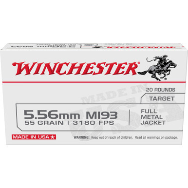 Winchester USA 5.56 55gr FMJ 20/1000