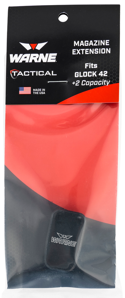 Warne Glock 42 Mag Extension +2 Blk