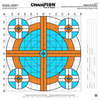 Champion Targets 46102 Re-Stick Targets, 100 Yard Rifle Sight-In, 16 x 16, 25 Sheets