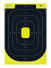 EZ-Aim 15372 Splash Reactive Target IPSC Silhouette Paper Hanging 12.50" W X 18.25" H Black/Yellow 8 Per Pkg - 133268