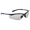 CONTOUR II (SIDEWINDER) SAFETY SPECTACLES PC CSP BROWN PLATINUM NYLON RUBBER HALF FRAME