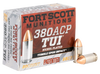 Fort Scott Munitions Tumble Upon Impact (tui), Fsm 380-095-scv       380acp  95gr Tui       20/25