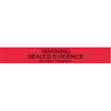 7"" RED WARNING SEALS (100)