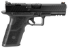 ZEV OZ9SDUTYSS OZ9 Duty Standard 9mm Luger 15+1 4.50", Black, Serrated Stainless Steel Slide with Optic Cut, Polymer Frame with Picatinny Rail, Fiber Optic Combat Sights