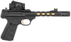 Browning 051582490 Buck Mark Vision SR 22 LR 10+1 5.90" Black Anodized/Gold Cerakote Ported Threaded Barrel, Matte Black Serrated Slide & Aluminum Frame,  Vortex Crossfire Red Dot Browning 051582490 Buck Mark Vision SR 22 LR 10+1 5.90" Black Anodized/Gold Cerakote Ported Threaded Barrel, Matte Black Serrated Slide & Aluminum Frame,  Vortex Crossfire Red Dot