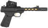 Browning 051582490 Buck Mark Vision SR 22 LR 10+1 5.90" Black Anodized/Gold Cerakote Ported Threaded Barrel, Matte Black Serrated Slide & Aluminum Frame,  Vortex Crossfire Red Dot Browning 051582490 Buck Mark Vision SR 22 LR 10+1 5.90" Black Anodized/Gold Cerakote Ported Threaded Barrel, Matte Black Serrated Slide & Aluminum Frame,  Vortex Crossfire Red Dot