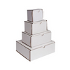 Corrugated White Folding Evidence Boxes - 7''x5''x3''