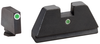 Ameriglo Optic Compatible Sight Set For Glock, Amer Gl191   Xltall Glk 17-39 I-dot     Grn/wt/grn