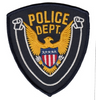 POLICE DEPT Eagle w/ Blank Scroll - Navy/Midnight - 4''x4.375''