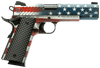 Gforce Arms BS45SUSA Balistik Defense Adam 1911 Full Size Frame 45 ACP 8+1, 5" Black Steel Barrel, USA Flag Cerakote Serrated Steel Slide, USA Flag Cerakote Steel Frame w/Beavertail, Black Rubber Grip