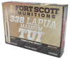 Fort Scott Munitions Tumble Upon Impact (tui), Fsm 338-250-sbv1      338lap 250gr Tui       20/5
